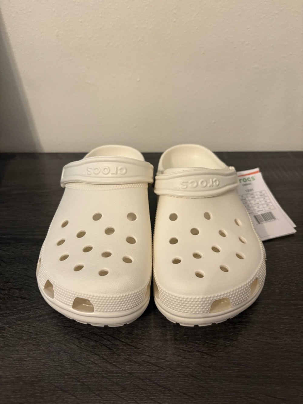 NWT White Crocs | W8, M6